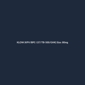 KLOW (KPV/BPC-157/TB-500/GHK) Size: 80mg
